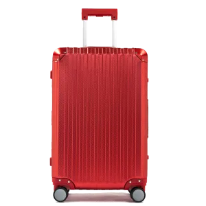 TREK Aluminum Suitcase Red