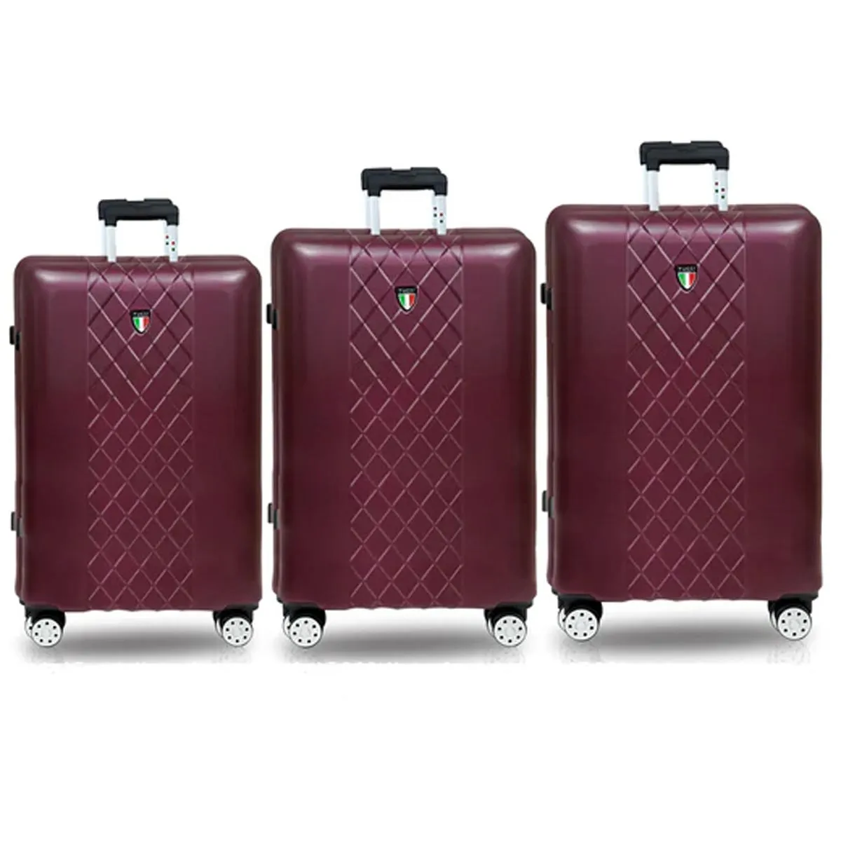 Tucci Borsetta T0330 ABS 3pc Luggage Set